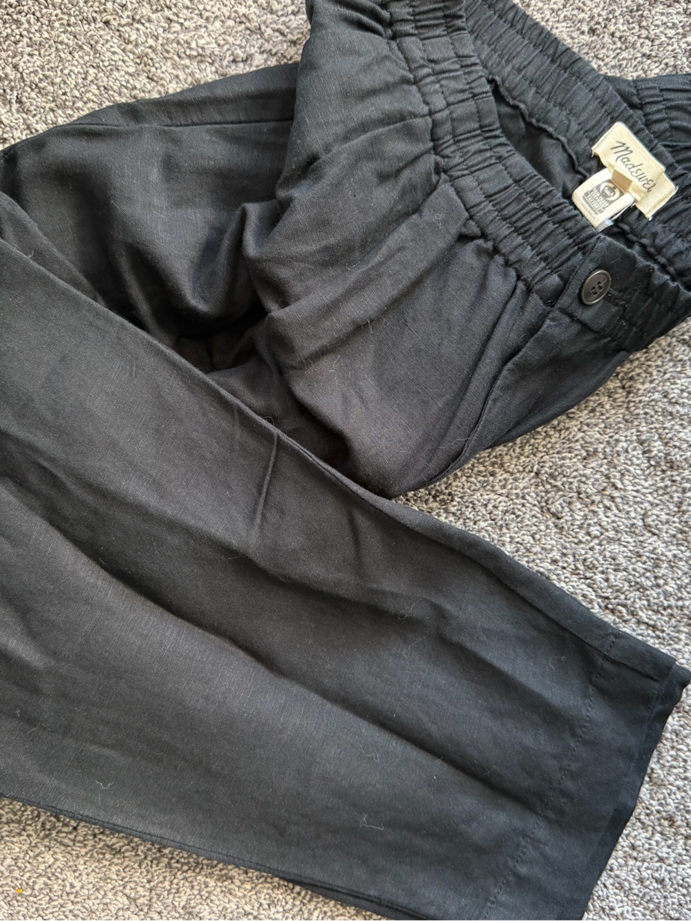 Madewell pull on pants black